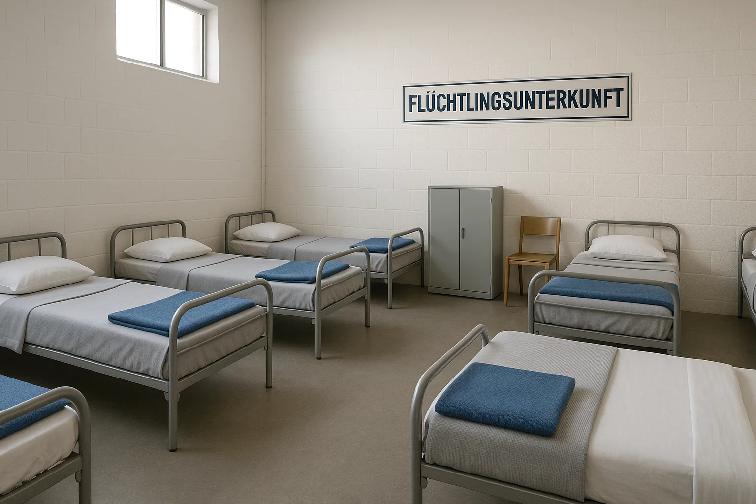 Ausstattung für Flüchtlingsunterkünfte